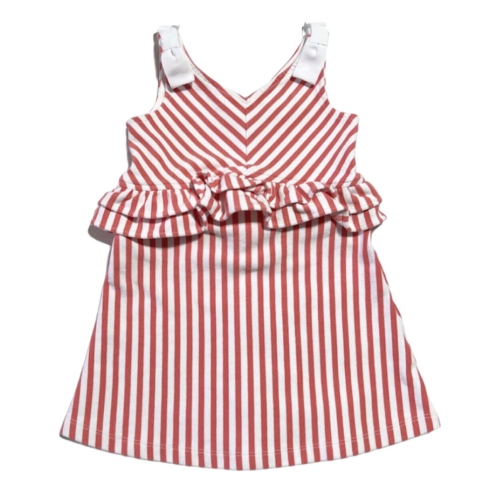 Janie and Jack coral stripes tank dress 18-24 months